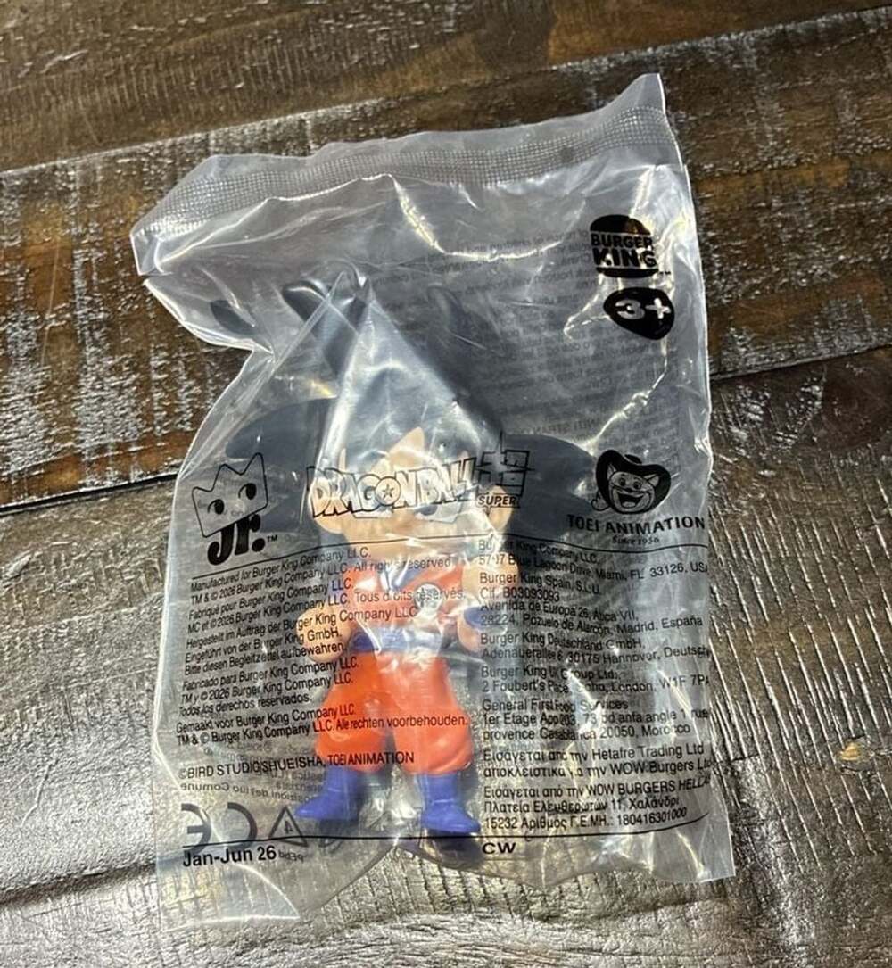 Burger King Dragon Ball Super Son Goku Sealed Toy Figure New